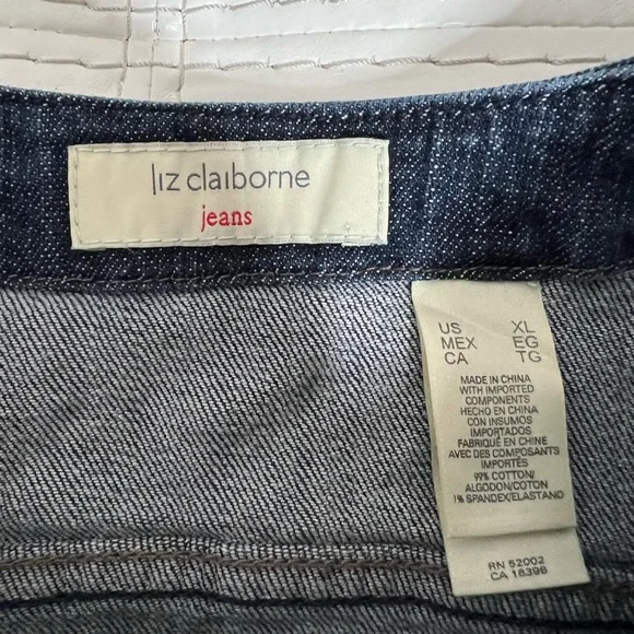 🌻Liz Claiborne Blue Jean Jacket Size XL - Picture 7 of 11